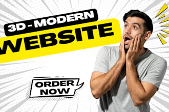 create 3d modern website for businesses