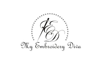 do iconic inventive illustration logo for my embroidery diva