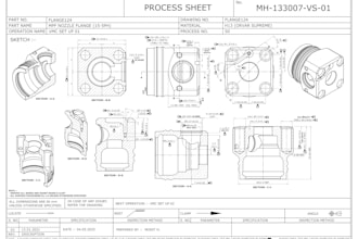 make precise autocad 2d drawings and technical drawings