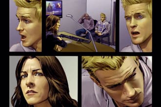 draw comic book cover style