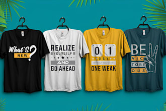 do awesome typography t shirt, graphics t shirt and custom t shirt design