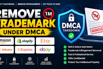 remove trademark, copyright and patent infringement under dmca