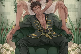 draw character design and fantasy illustration