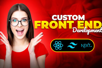 develop frontend in react and next js