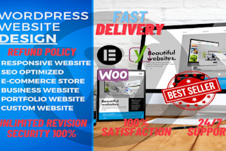 design clean and responsive wordpress website