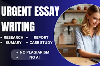 do urgent essay writing as an essay writer