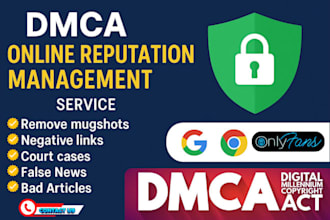 permanently remove mugshots cases articles news delete negative links under dmca