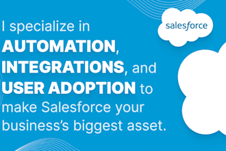 be your salesforce consultant for CRM setup, automation, and customization