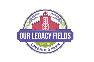 design genuine monogram lavender farm logo