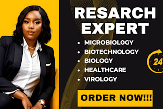 help research on healthcare, microbiology and biotechnology
