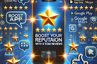 rate your app on google play store or map