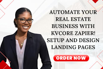 setup zapier for kvcore real estate crm lead capture website landing page zapier