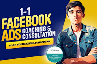 1 on 1 meta facebook and instagram ads, meta ads coach, manager, consultant