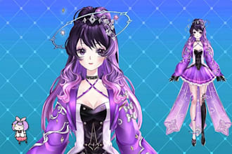 live 2d vtuber model live2d vtuber rigging vtuber model vtube model rigging
