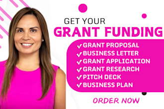 write grant proposal, grant research, grant application, business plan