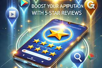 rate your app on google play store or map