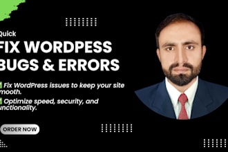 fix wordpress bugs, errors, and issues quickly