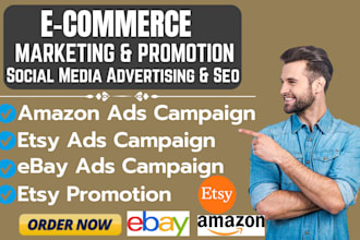 setup etsy ads amazon ads campaign boost ebay promotion etsy promotion