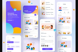 build an event booking app, event management app, event decoration app
