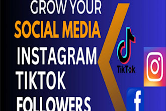 promote tiktok, twitter, instagram, youtube to increase followers and engagement