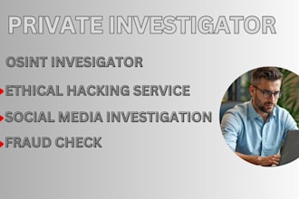 be your online private investigator osint and forensics