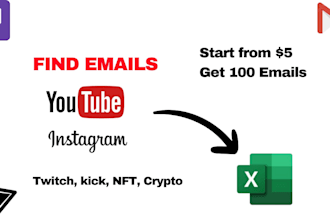 find emails from youtube and twitch for business purpose