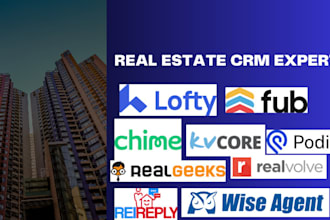 develop podio CRM along with real estate process automation and integration