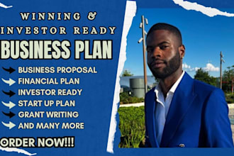 prepare a professional business plan for startups, investors, and loan approval