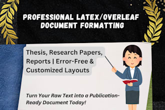 overleaf document formatting  design services for pro