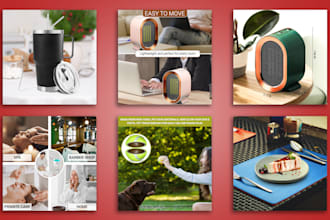 do amazon product listing design, product infographic and photography editing