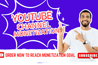 do organic youtube channel promotion for channel monetization video watch times