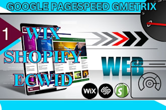 speed up wix webflow shopify ecwid squarespace on google pagespeed insights
