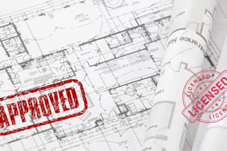 do custom house plans with pe stamp for city permit USA