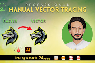 manually vector trace your logo in adobe illustrator, asap