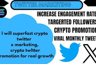 grow crypto twitter marketing, sol memecoin token, x growth, telegram promotion