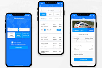 develop on demand railway tracking app, flight booking app