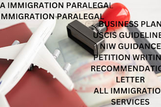 be immigration attorney, paralegal, review petition, rfe, business plan, niw