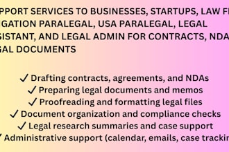litigation paralegal, drafting, USA paralegal, legal assistant, do legal intake