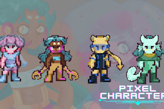 desing your character in pixel art