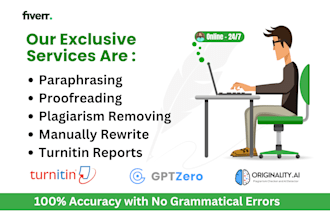 manually paraphrase, rewrite and copyedit your content