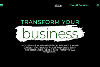 create a custom personal portfolio website for artists, creators and freelancers