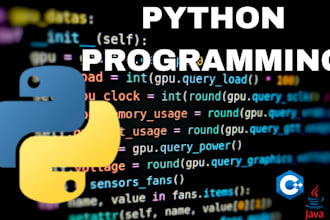 do python java programming coding cpp programming automation custom software app
