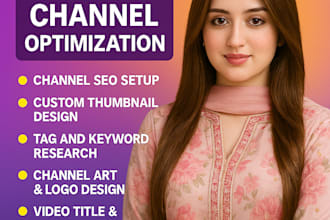 professionally set up, optimize, and brand your youtube channel for growth