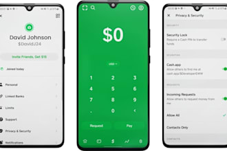 develop finance app, fast transaction cash app, bank app, wallet app loan app