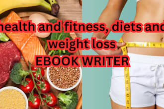 write health and fitness, diets and weight loss ebook