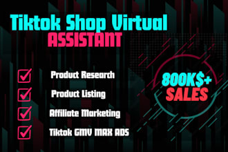 be tiktok shop manager and affiliate marketing virtual assistant