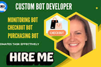 make auto checkout bot, pokemon bot, center bot, purchase bot, scalping bot