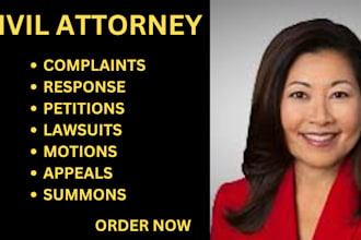 write legal motions, complaints, petitions, claims, and lawsuits for your case