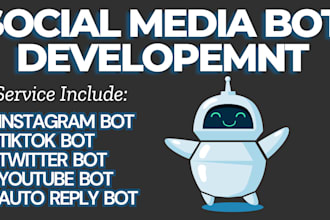 develop tiktot shop bot, live streaming bot, instagram api bot, affiliate bot