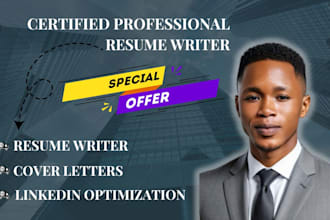 provide resume writing and linkedin optimization